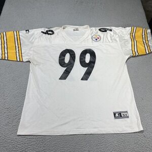 Vintage Pittsburgh Steelers Jersey Mens 54 NFL Football Kirkland 99 Starter 90s